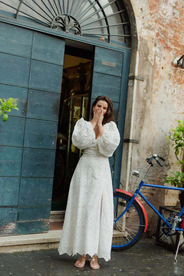 Violette Long Eyelet Carioca White - Image 5