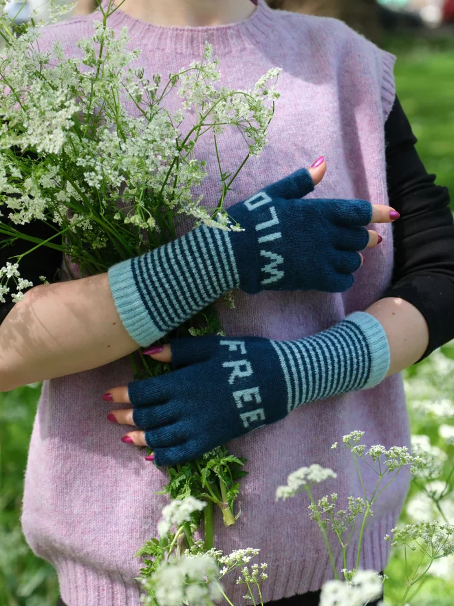 Wild Free Gloves - Teal/Aqua - Image 2