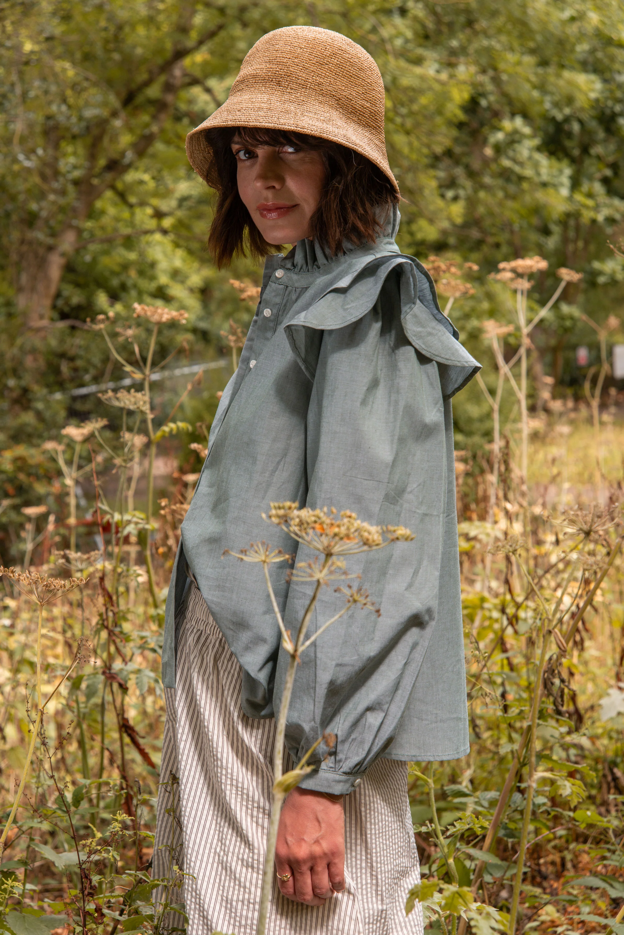 Willow Blouse in Green - Image 3