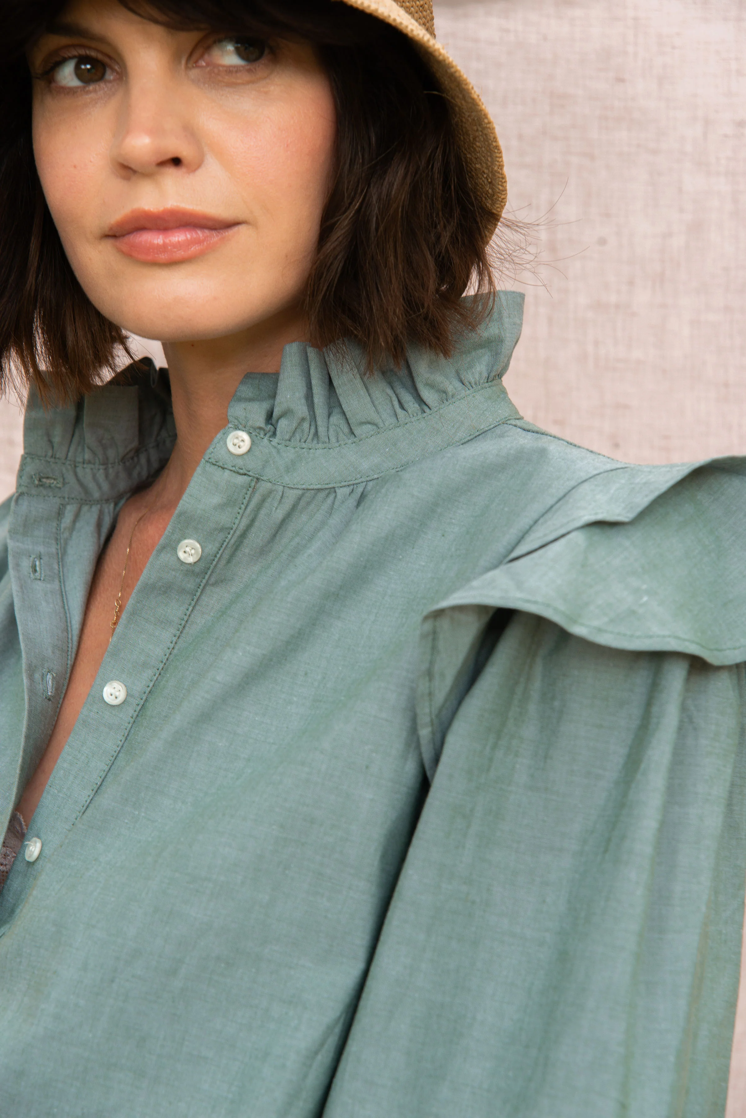 Willow Blouse in Green - Image 5