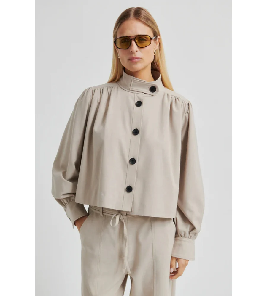 Zoie Jacket - Light Beige Melange